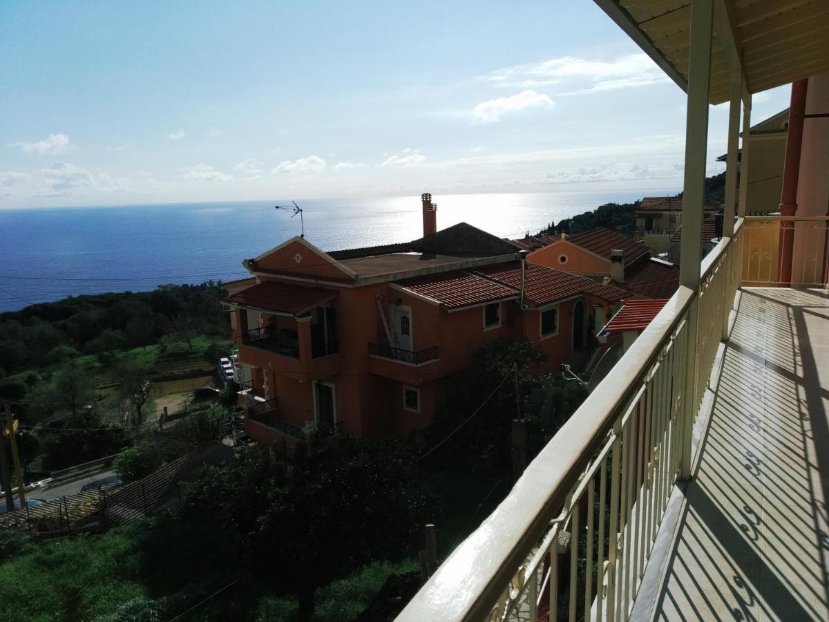 Traditional Panoramic Sea View House Lákones Eksteriør bilde