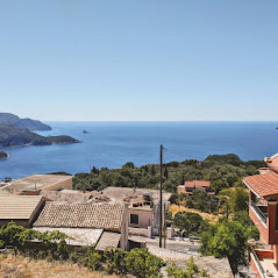 Traditional Panoramic Sea View House Lákones Eksteriør bilde